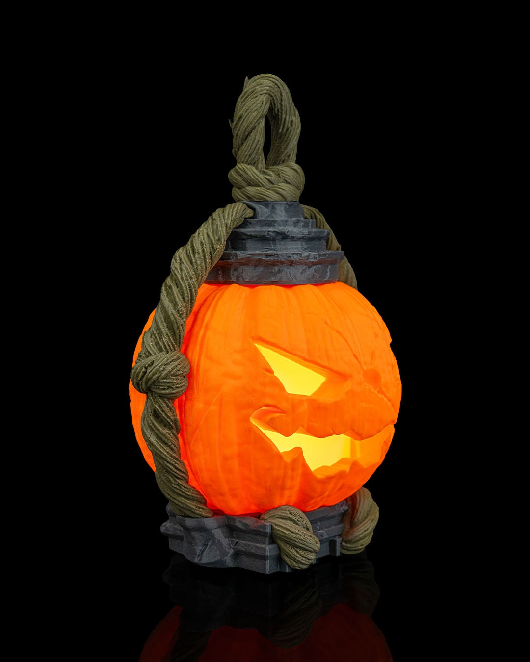 3D Printed Pumpkin Lantern – Portable Halloween Light