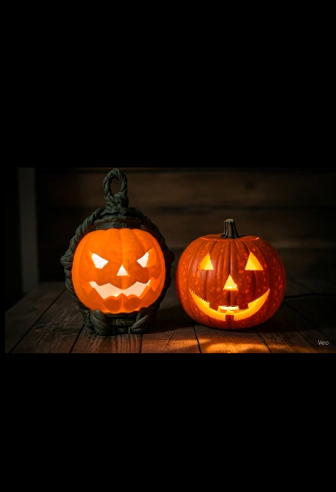 3D Printed Pumpkin Lantern – Portable Halloween Light