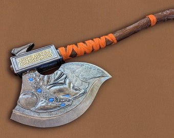 Replica of Viking Axe of the Wolf Clan for cosplay