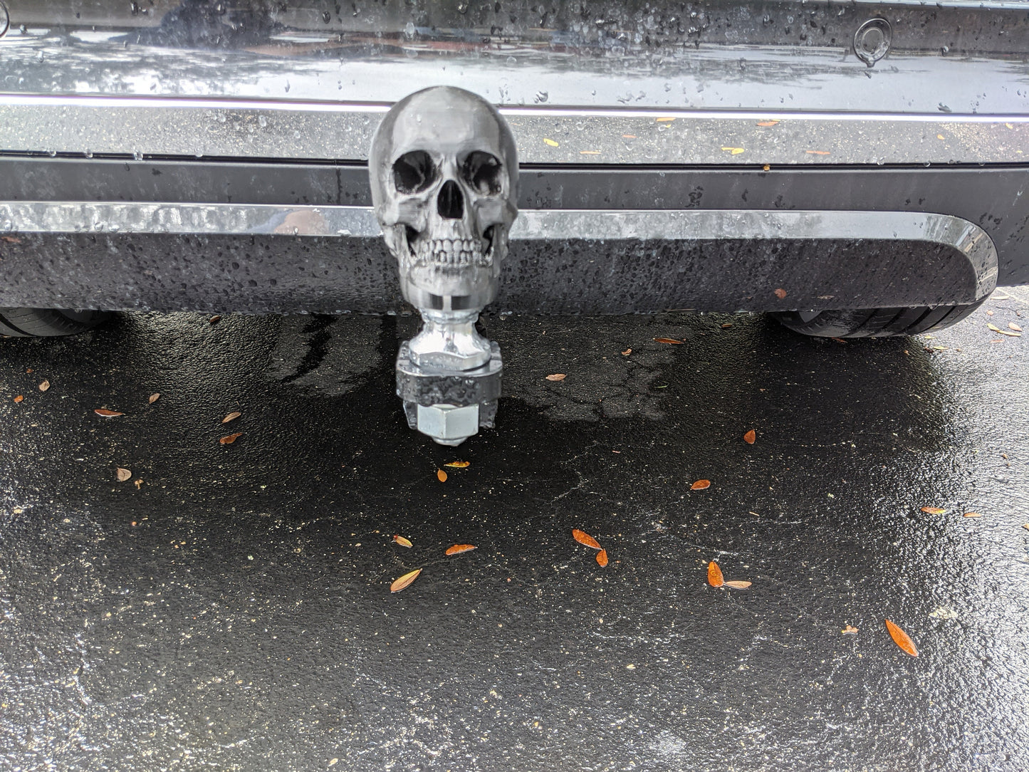 Skull Trailer Tow hook ball hitch cover