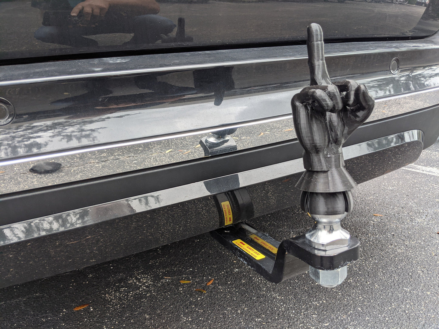 Hand Middle Finger Trailer Tow hook ball / hitch cover