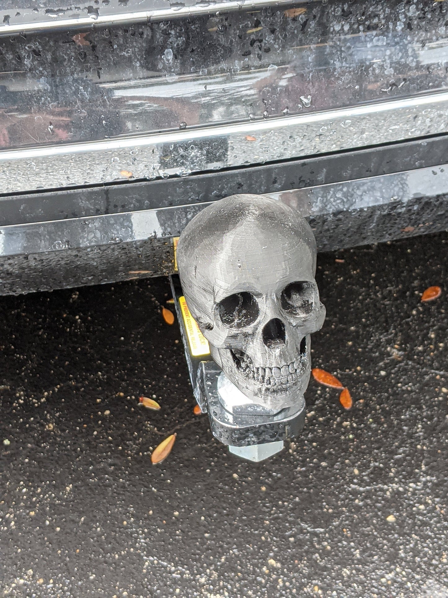Skull Trailer Tow hook ball hitch cover