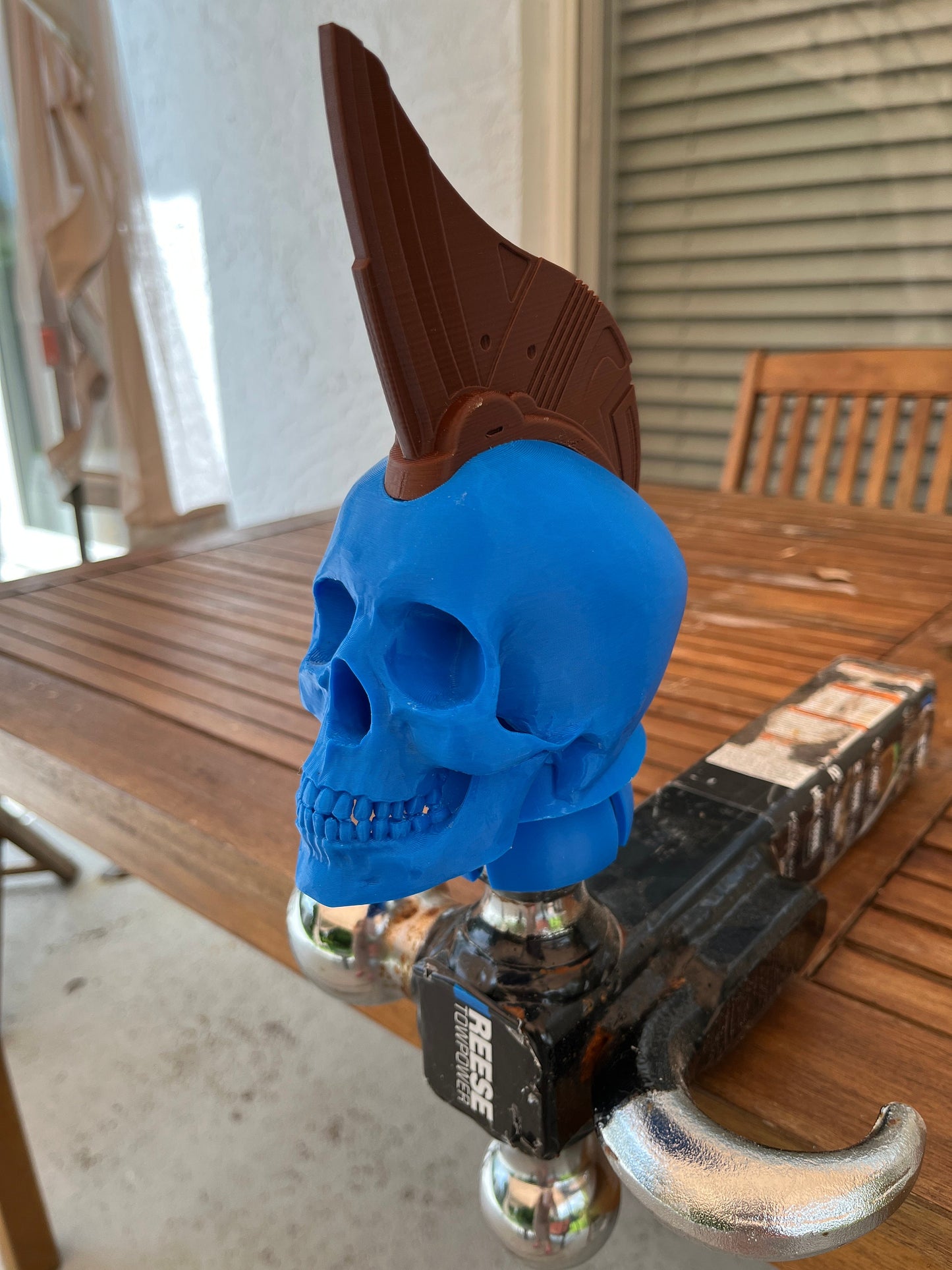 Guardian of the galaxy, Yondu inspired Skull Trailer Tow hook ball hitch cover