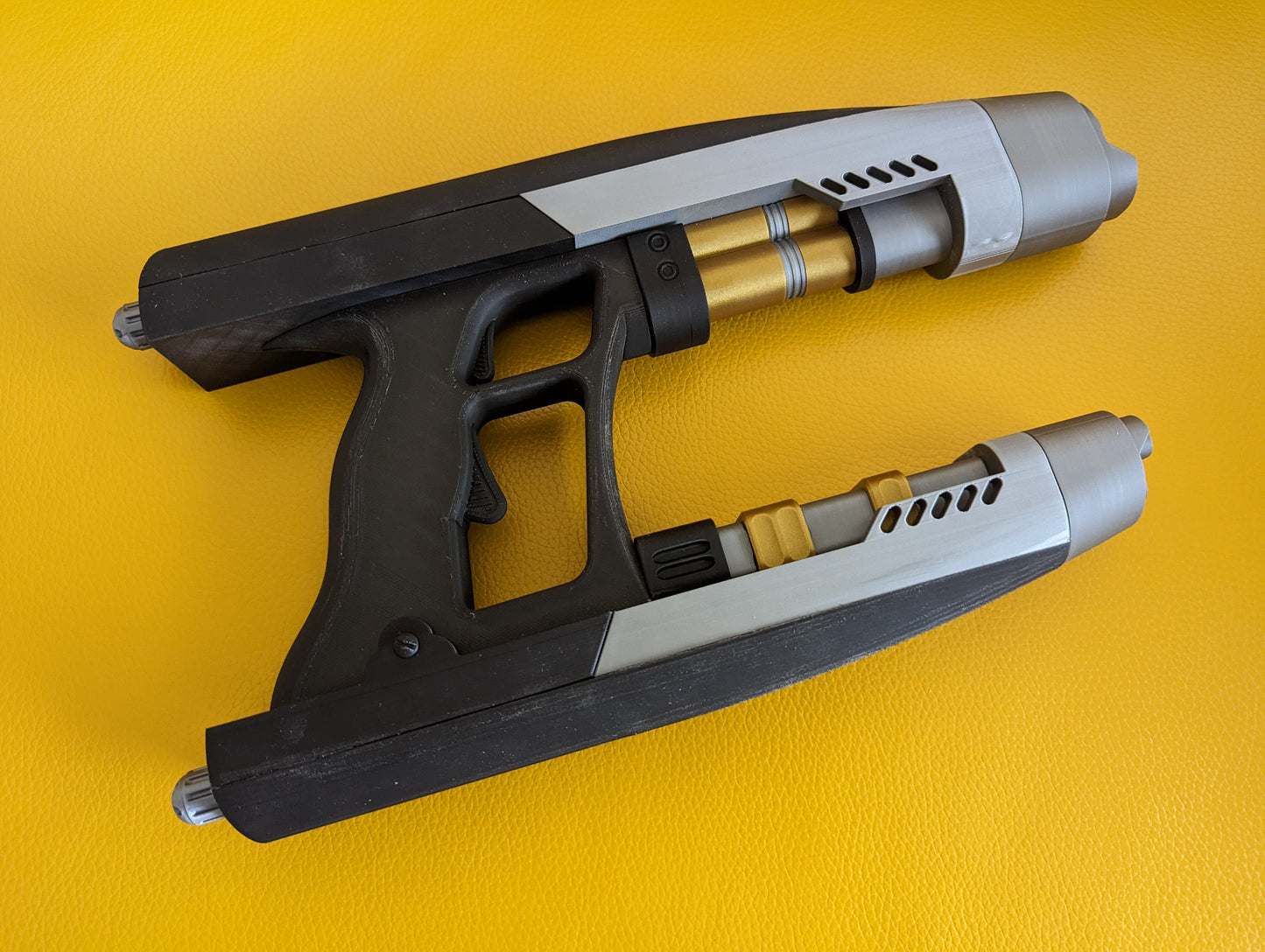 Guardians of the Galaxy Peter Quill and What If T'Challa Star Lord Blaster Set, cosplay prop