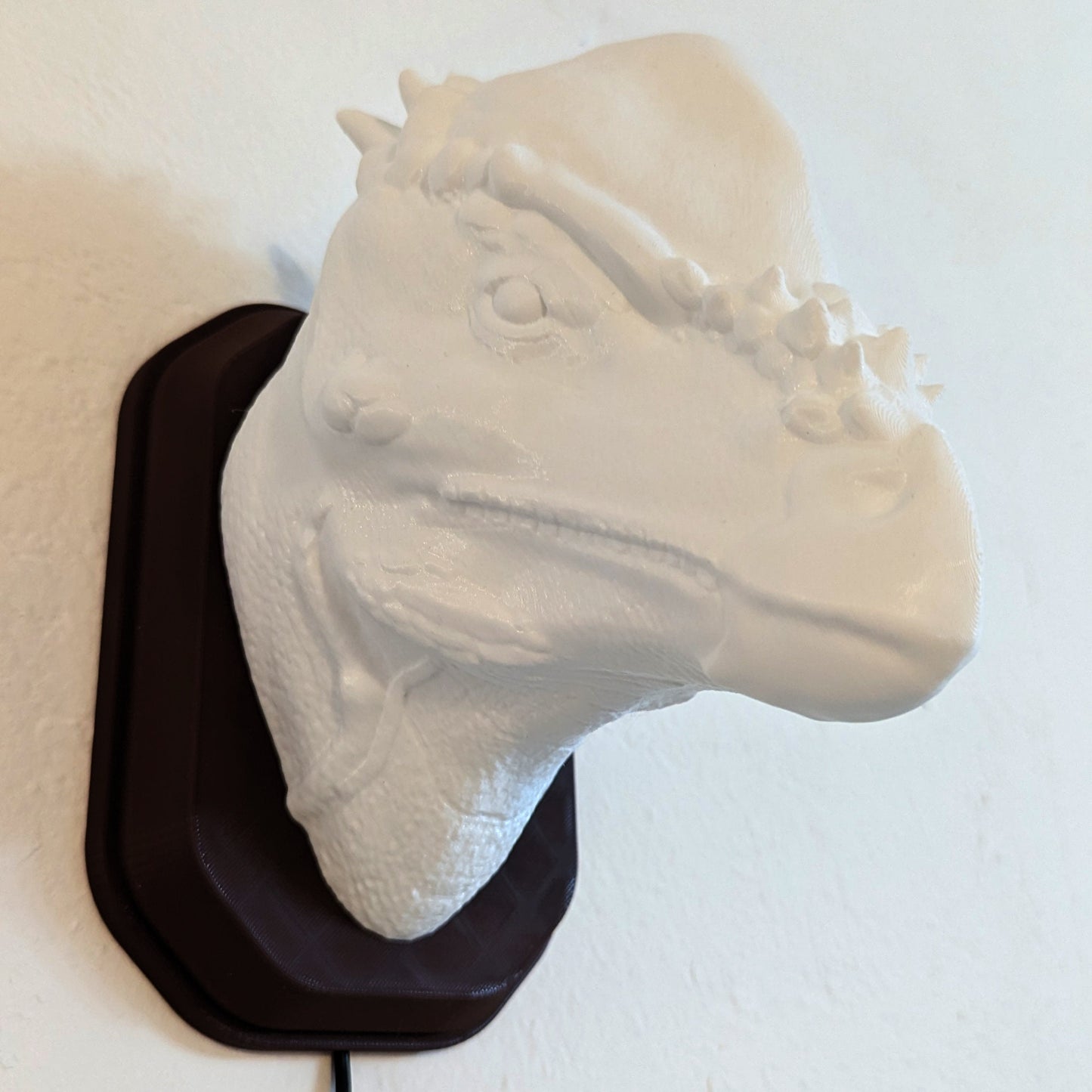 Pachycephalosaurus inspired wall trophy lamp to decorate your room bedroom, playroom or office