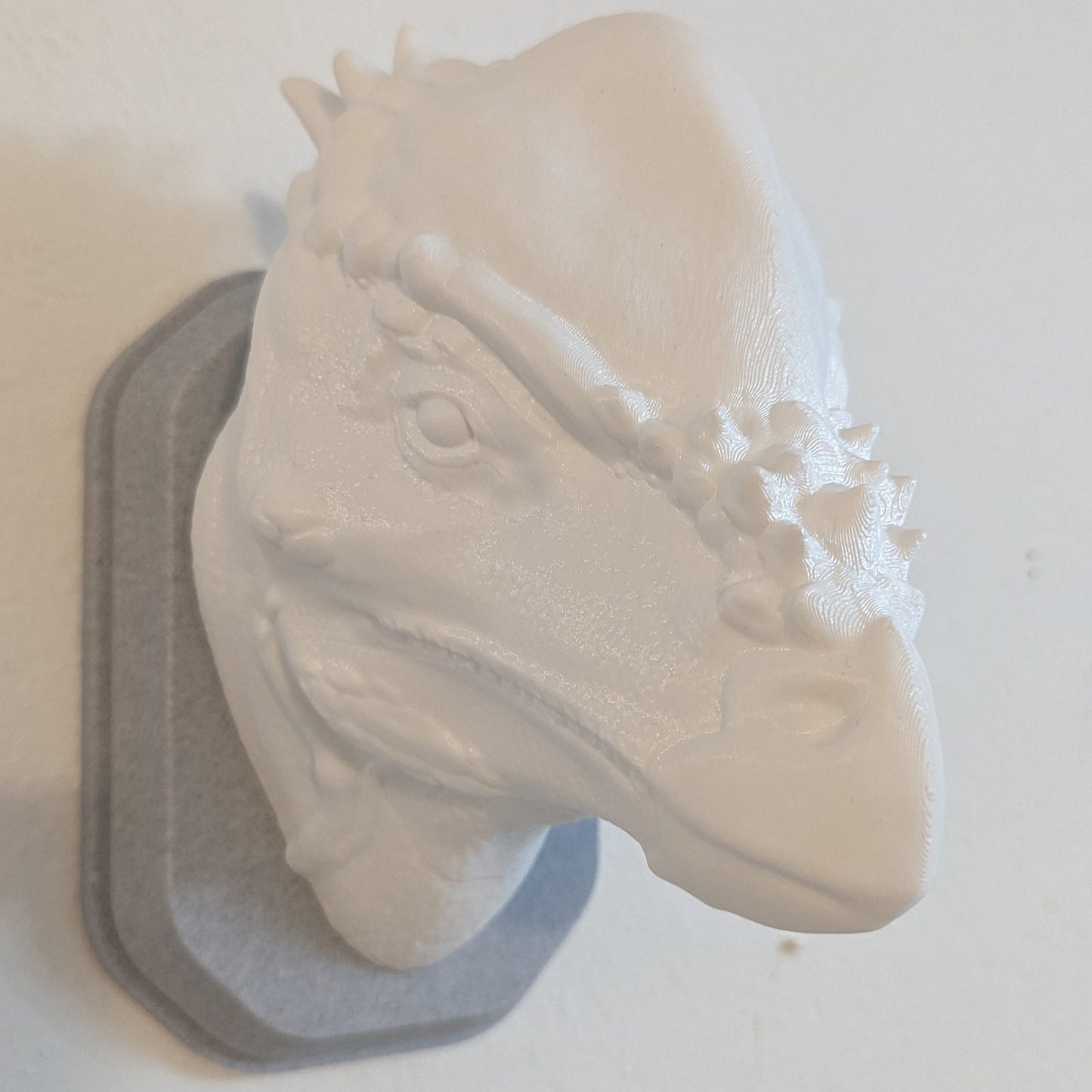 Pachycephalosaurus inspired wall trophy lamp to decorate your room bedroom, playroom or office