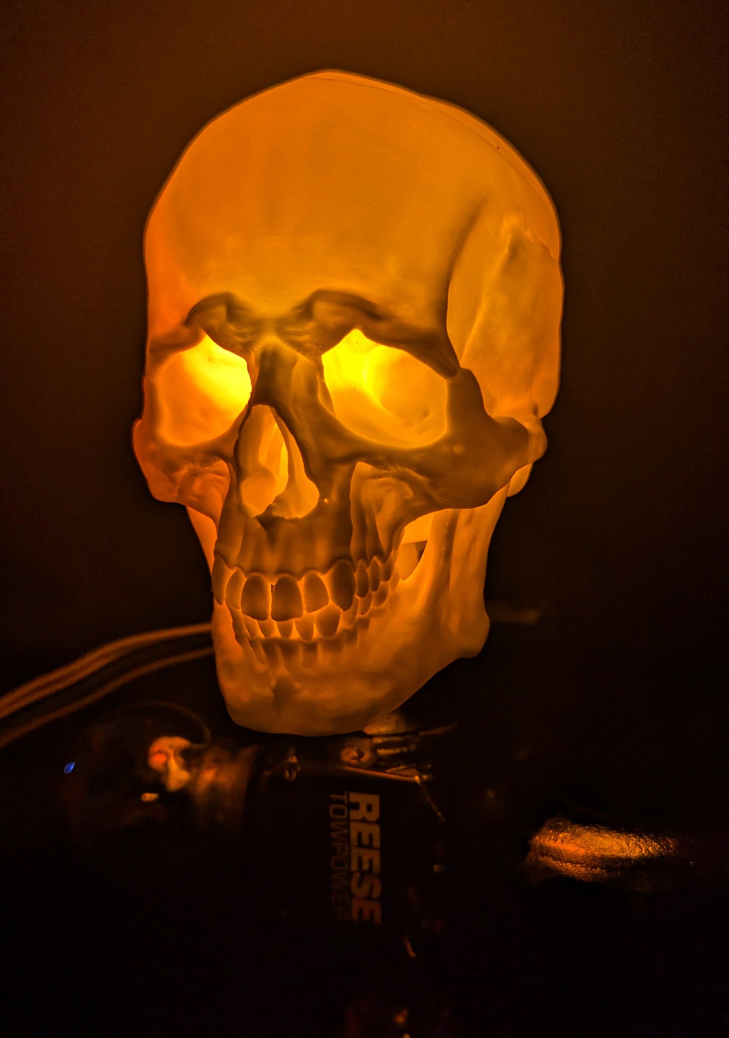 Lighted Skull Trailer Hitch Balls Cover