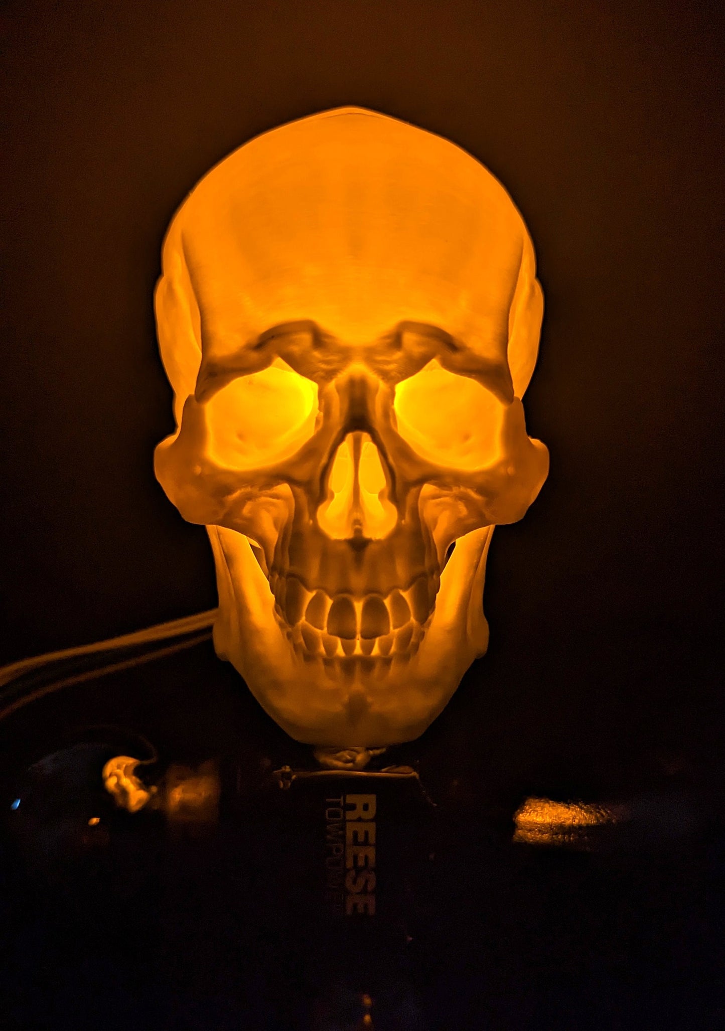 Lighted Skull Trailer Hitch Balls Cover