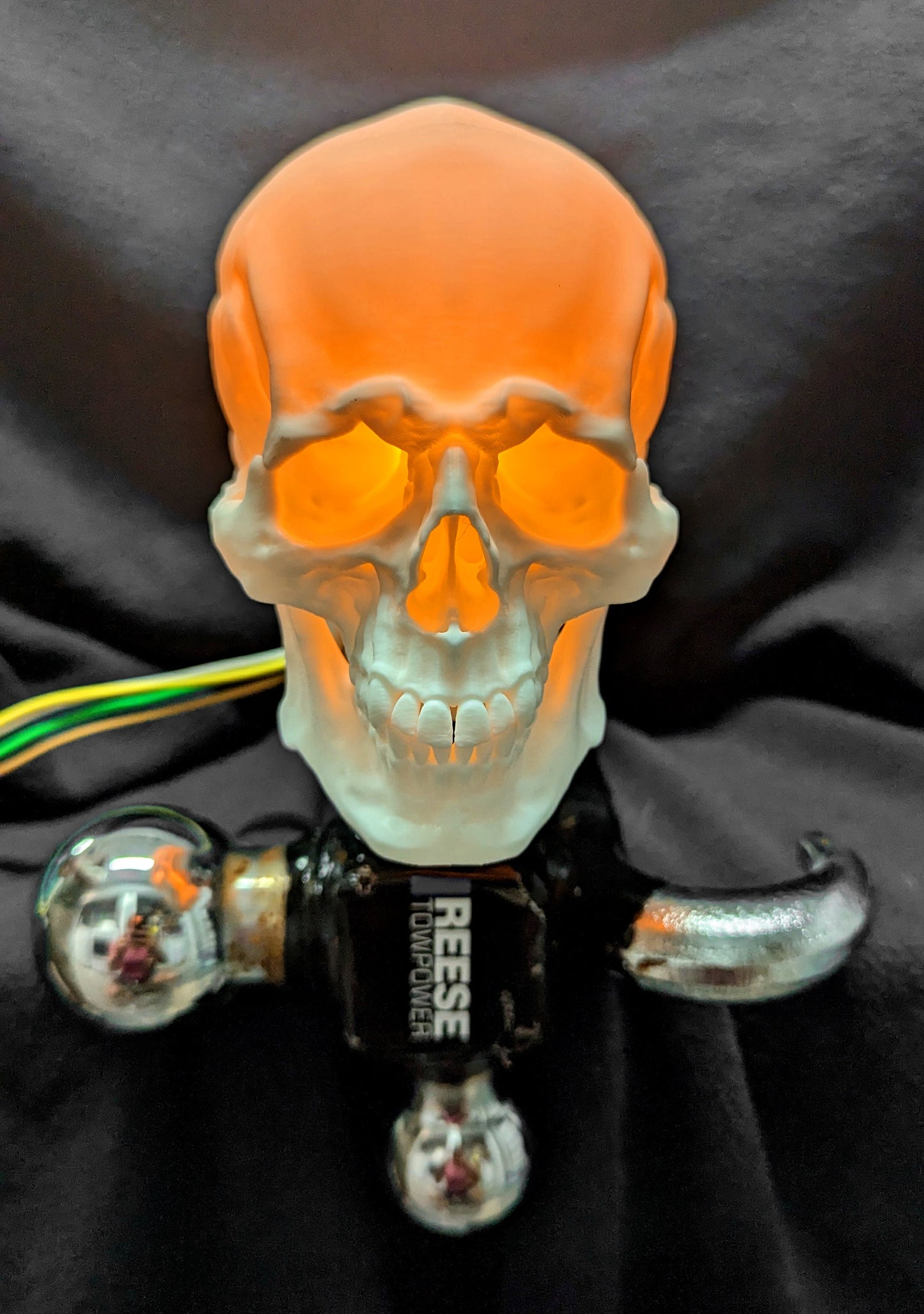 Lighted Skull Trailer Hitch Balls Cover