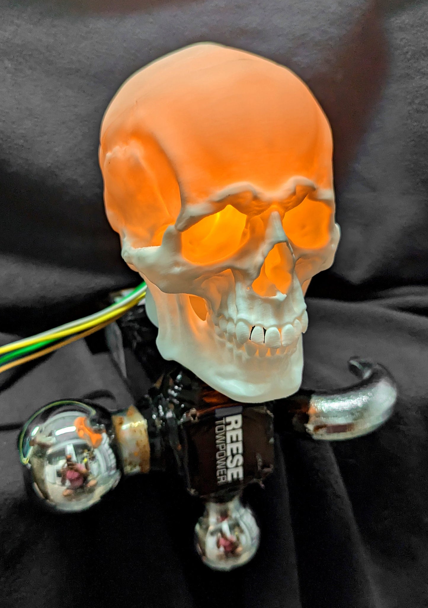 Lighted Skull Trailer Hitch Balls Cover
