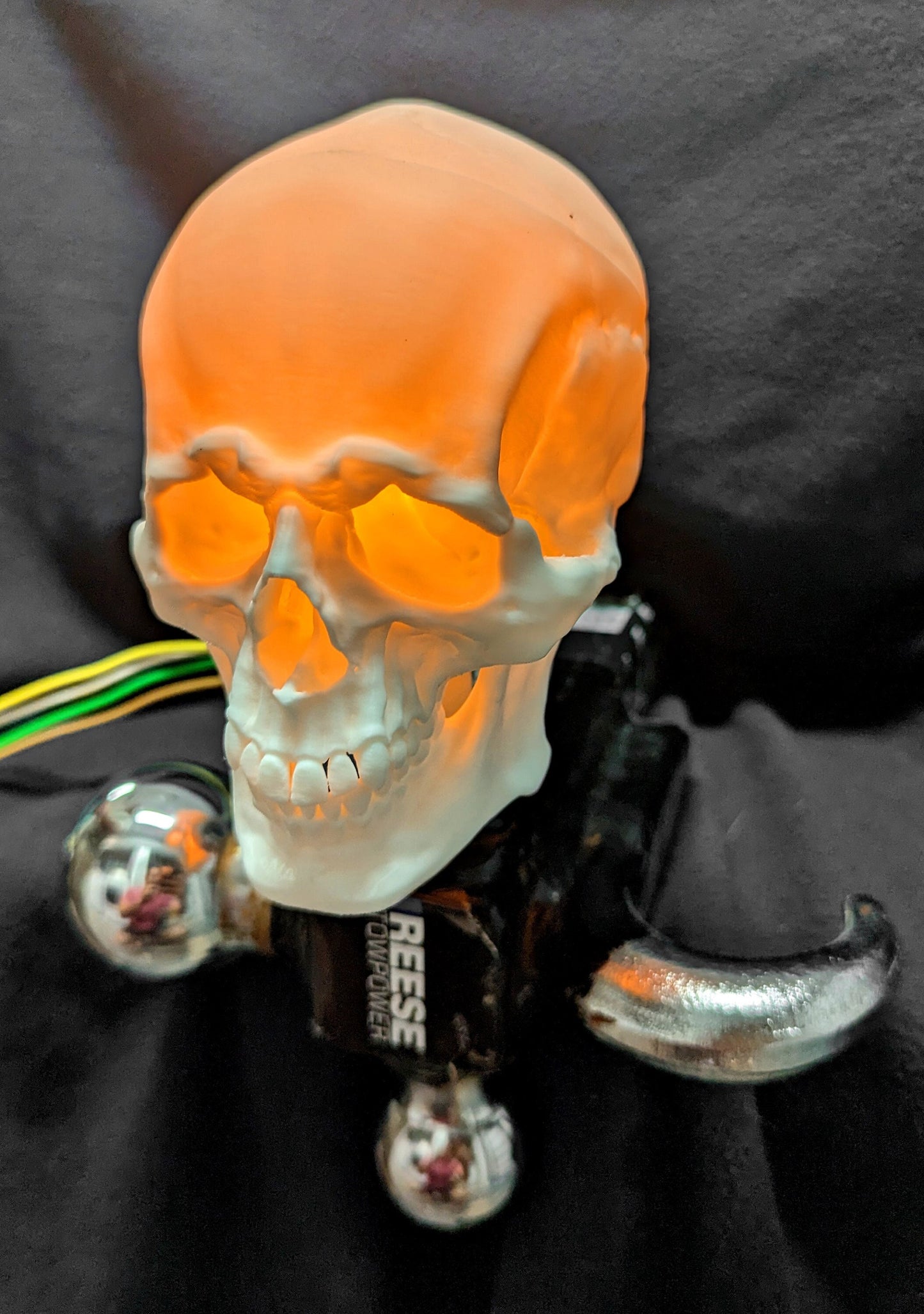 Lighted Skull Trailer Hitch Balls Cover