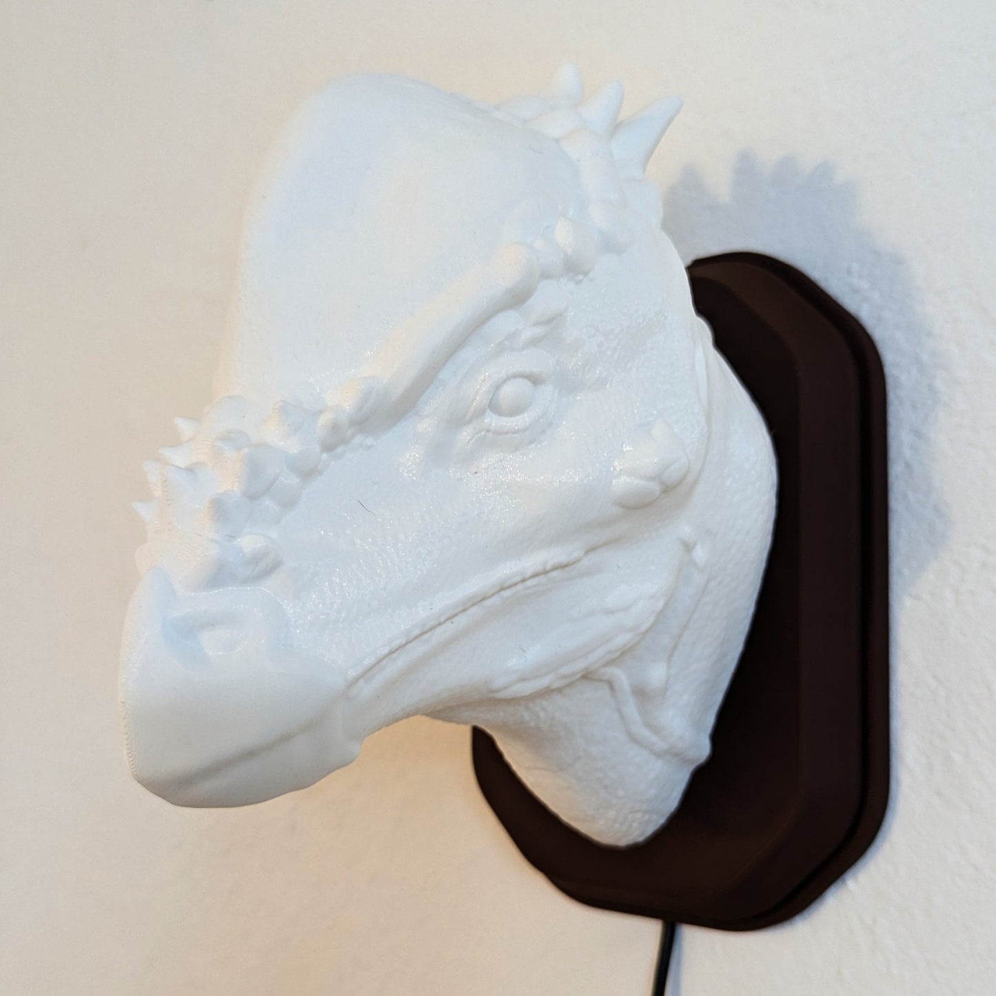 Pachycephalosaurus inspired wall trophy lamp to decorate your room bedroom, playroom or office