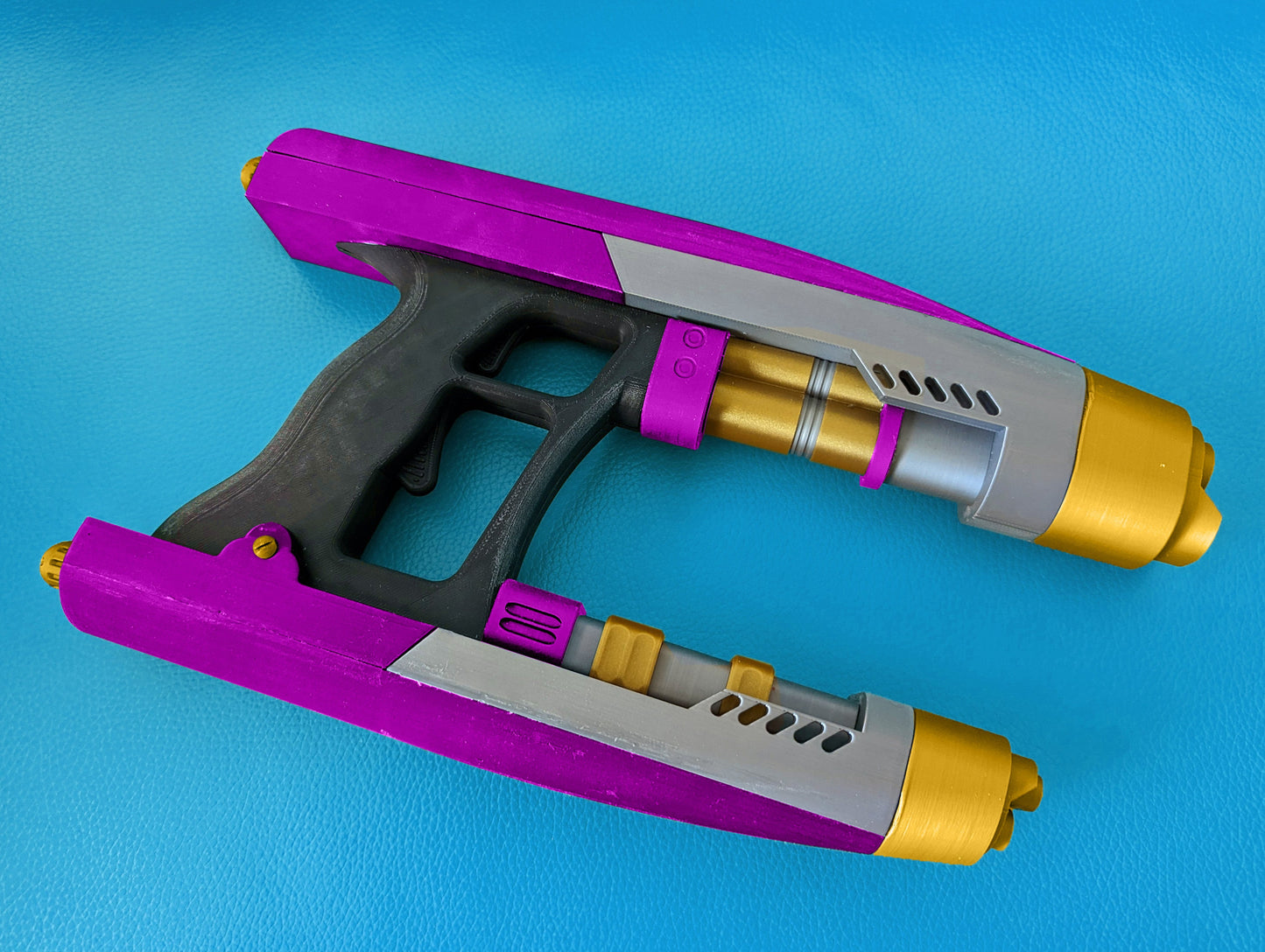 Guardians of the Galaxy Peter Quill and What If T'Challa Star Lord Blaster Set, cosplay prop