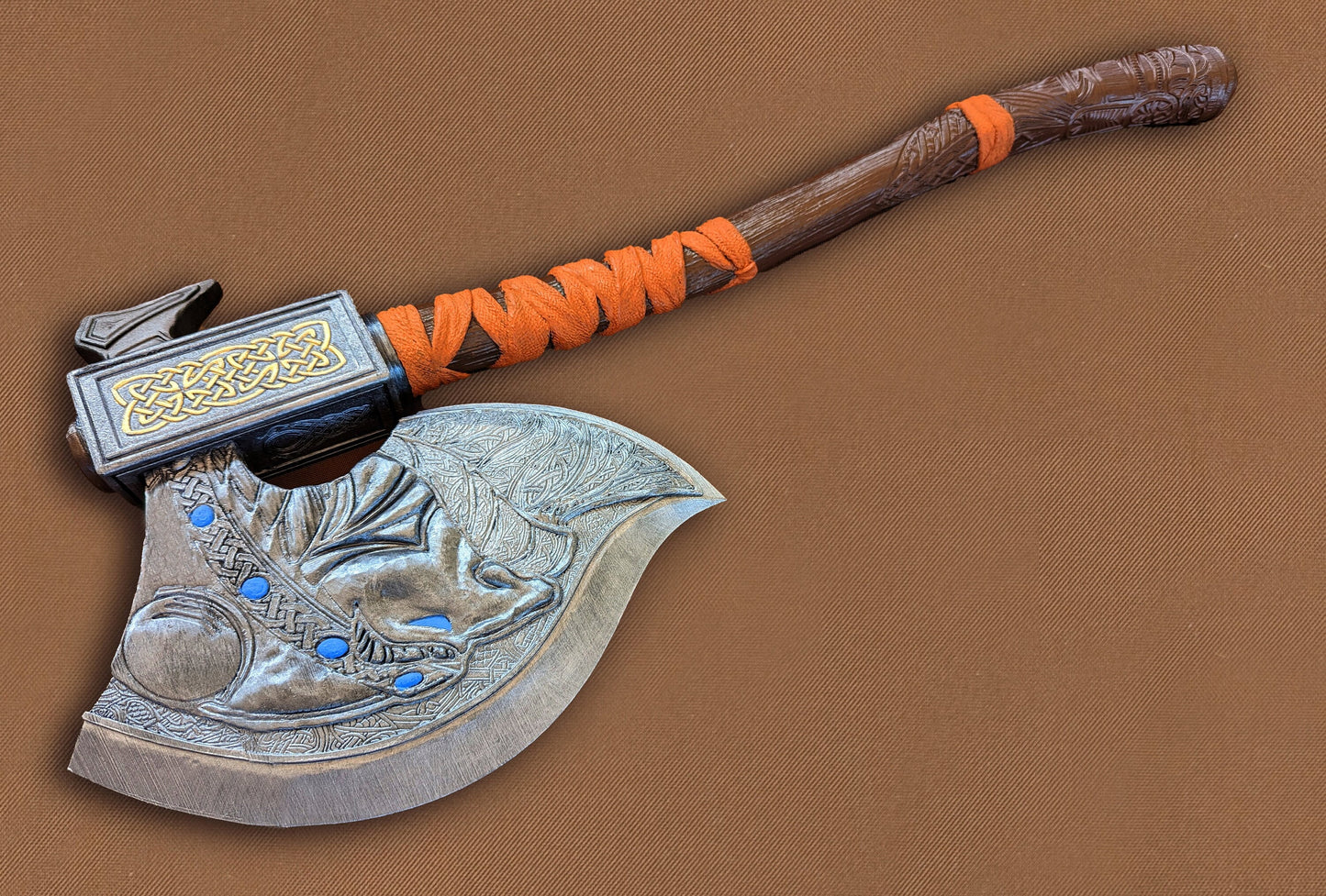 Replica of Viking Axe of the Wolf Clan for cosplay