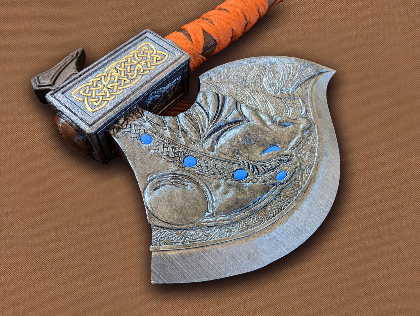 Replica of Viking Axe of the Wolf Clan for cosplay