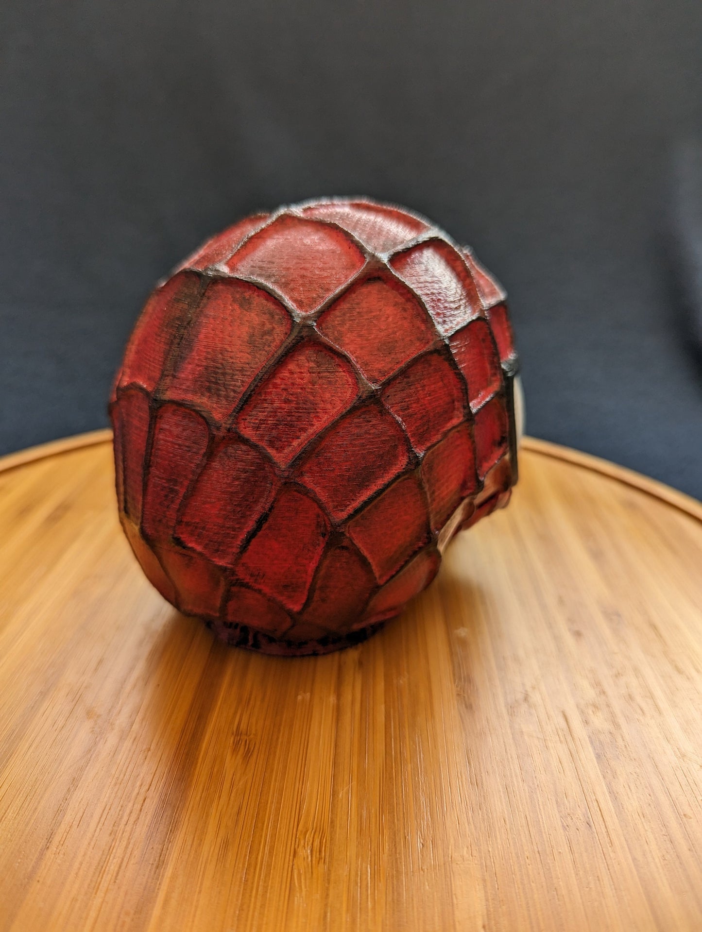 Hand-painted Spiderman skull Trailer Tow hook ball / hitch cover