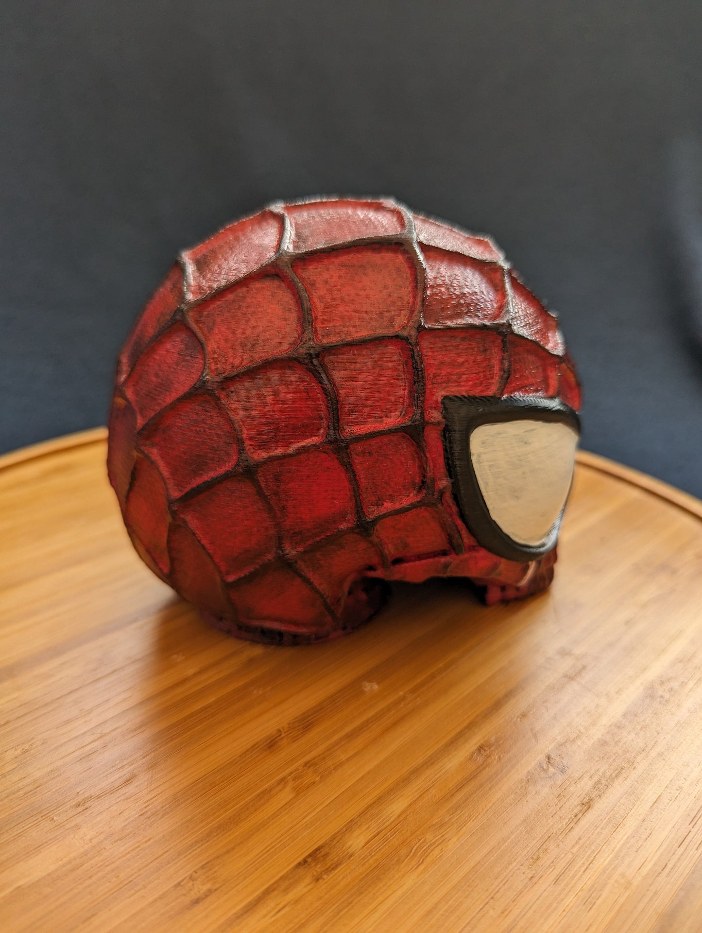 Hand-painted Spiderman skull Trailer Tow hook ball / hitch cover