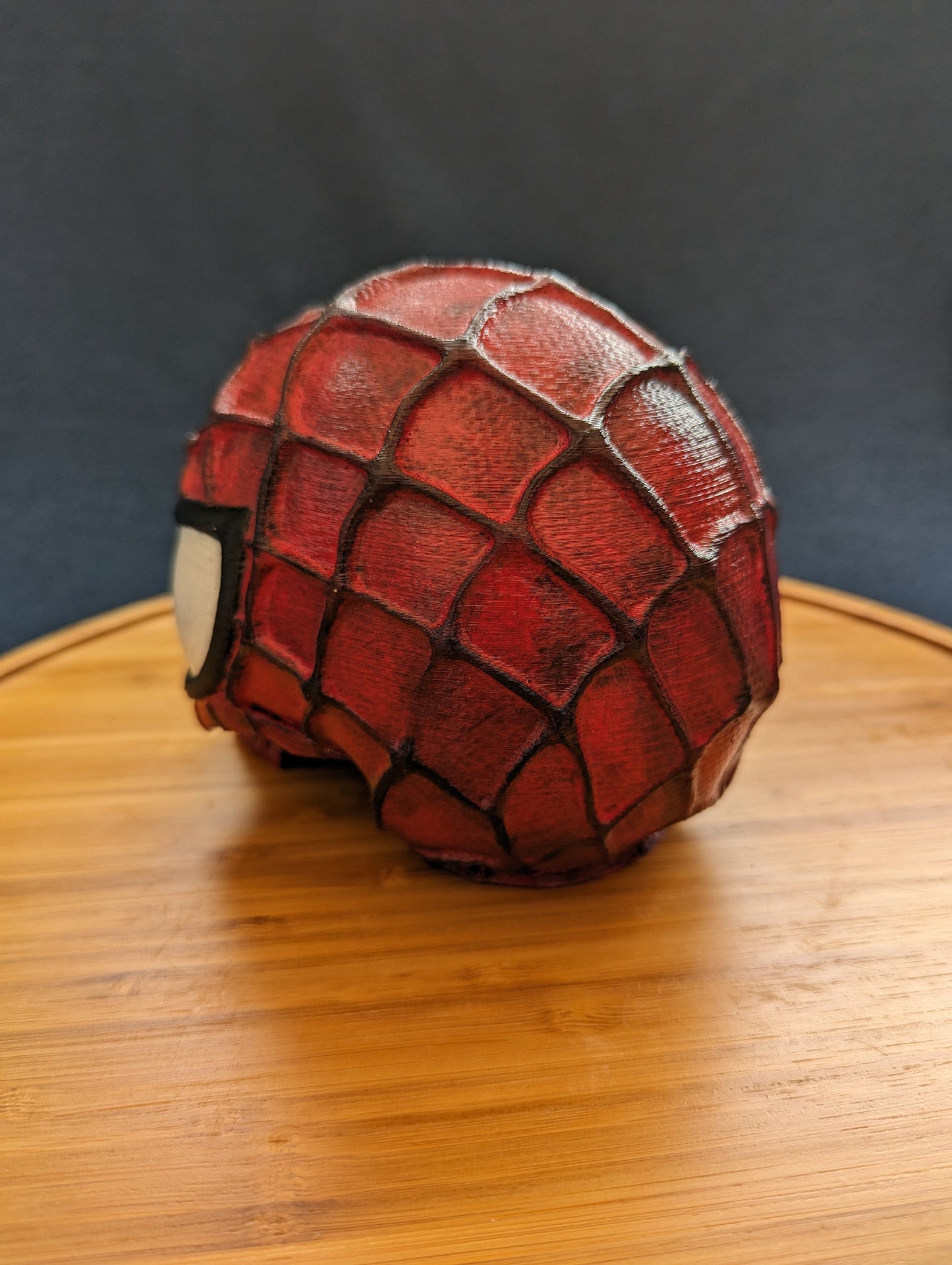 Hand-painted Spiderman skull Trailer Tow hook ball / hitch cover