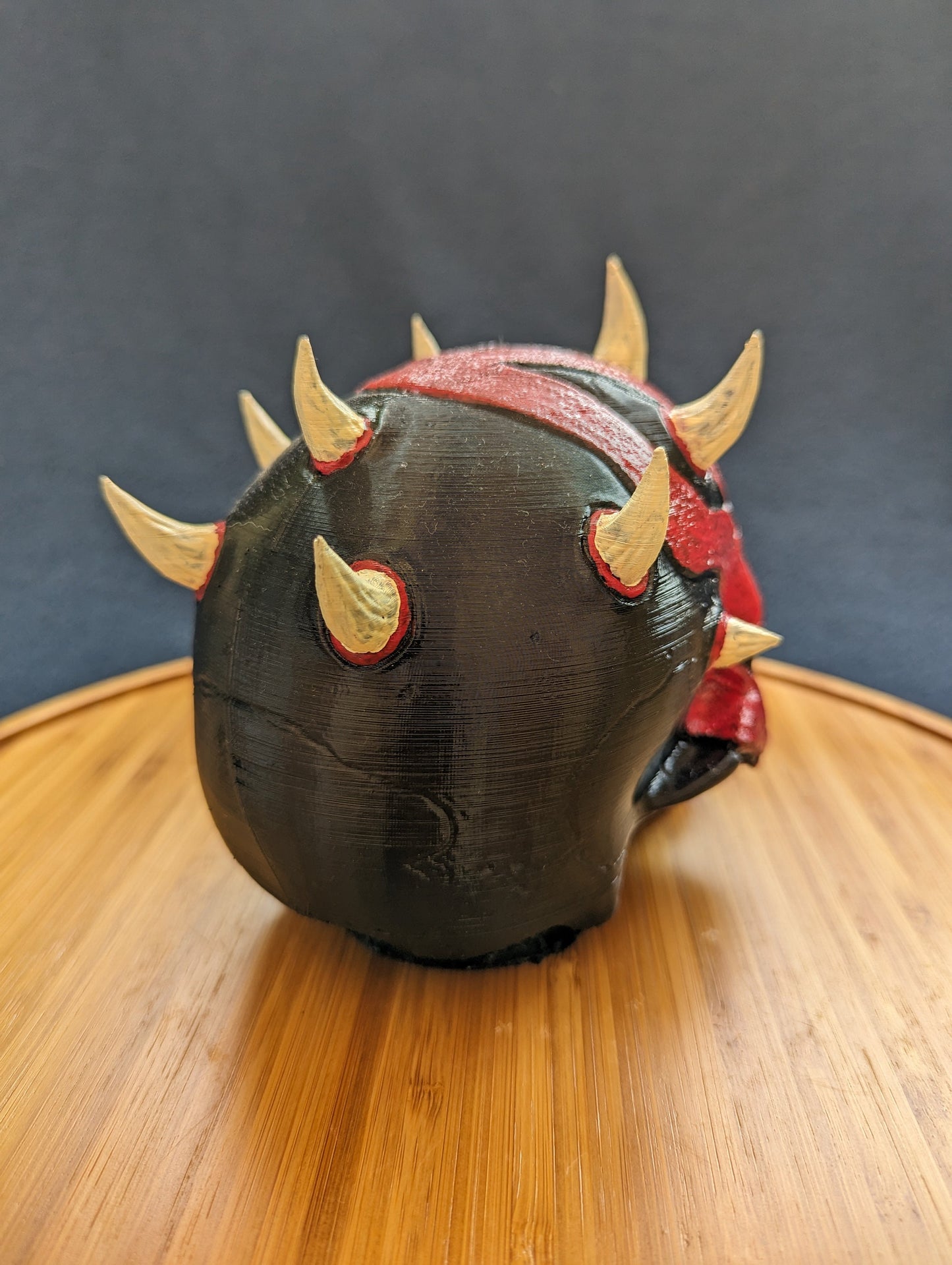 Hand-painted Darth Maul skull Trailer Tow hook ball / hitch cover