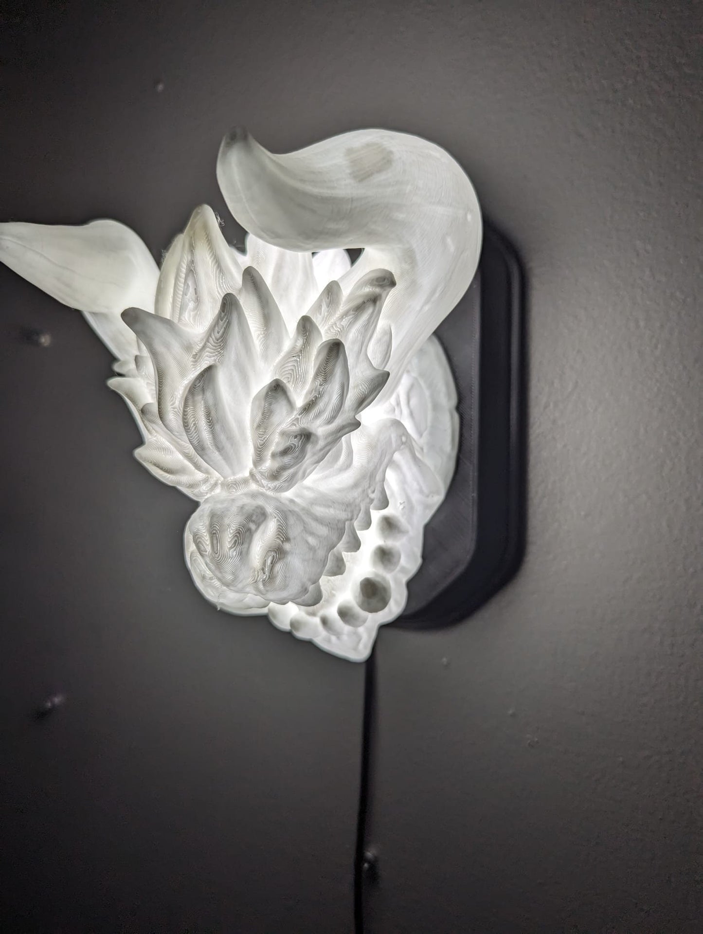 Bowser Amiibo from Super Mario Bros inspired wall trophy lamp to decorate your room: bedroom, playroom or office