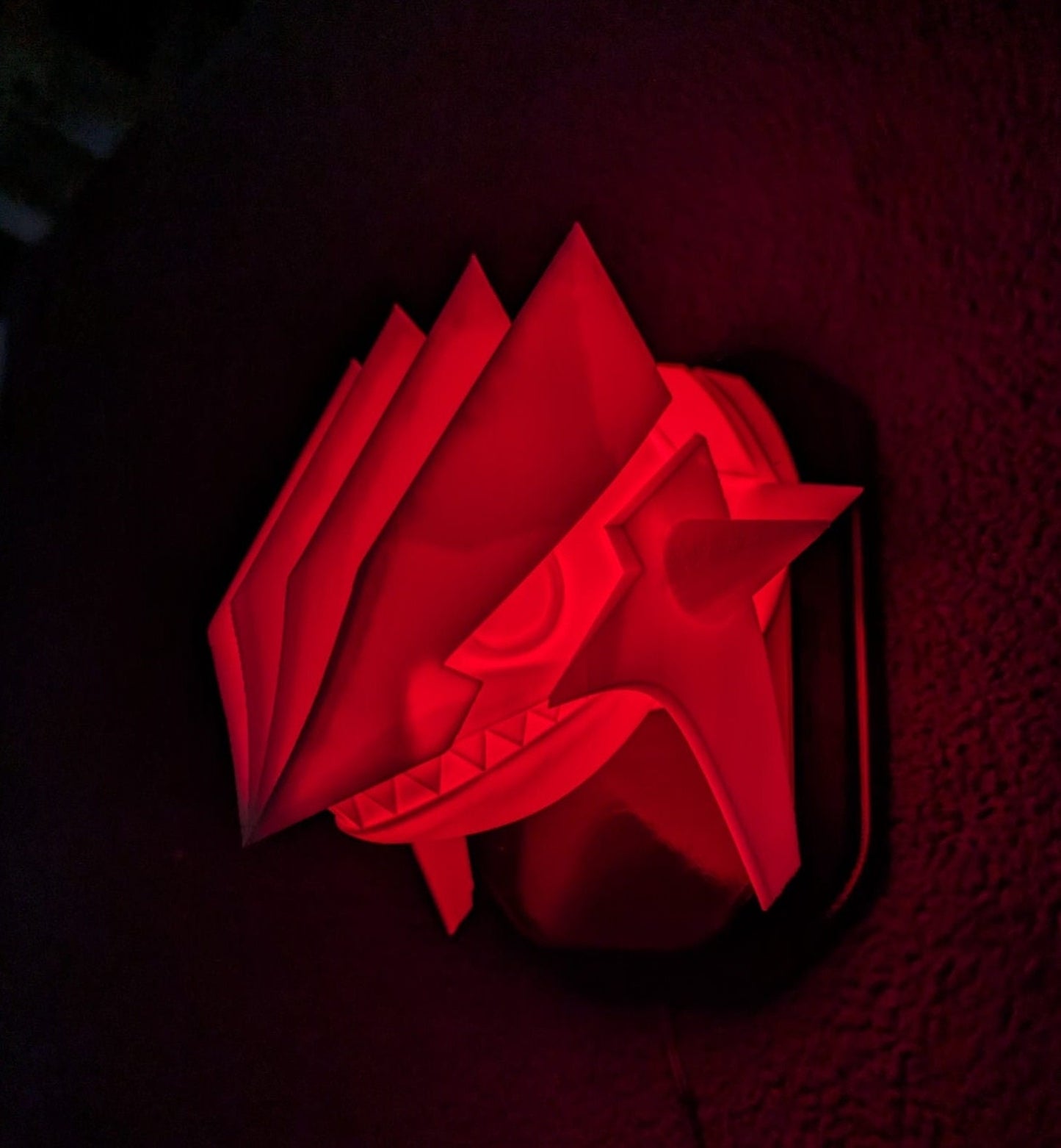 Pokemon's Groudon inspired wall trophy lamp to decorate your room: bedroom, playroom or office.