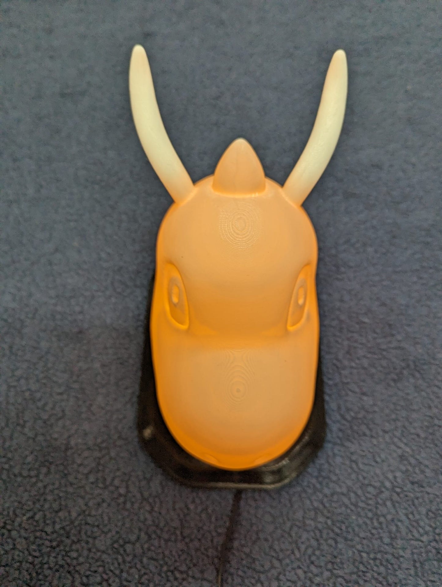 Pokemon's Dragonite inspired wall trophy lamp to decorate your room: bedroom, playroom or office.