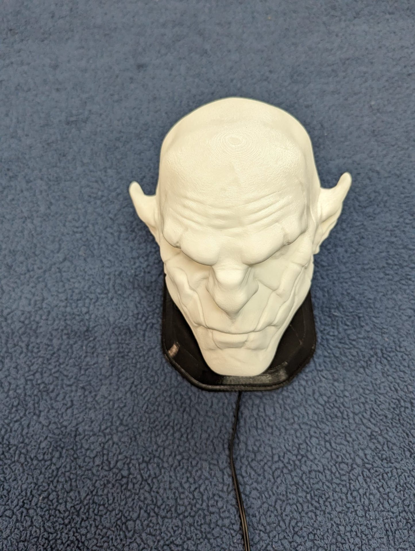 Lord of the Rings Azog inspired wall trophy lamp to decorate your room: bedroom, playroom or office.