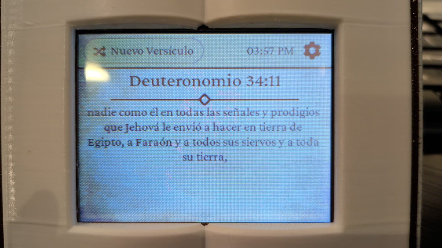 WiFi Bible Verse Display – Daily Scripture Reader, Christian Desk Display, Psalms & Bible Verses, Faith-Based Home Decor