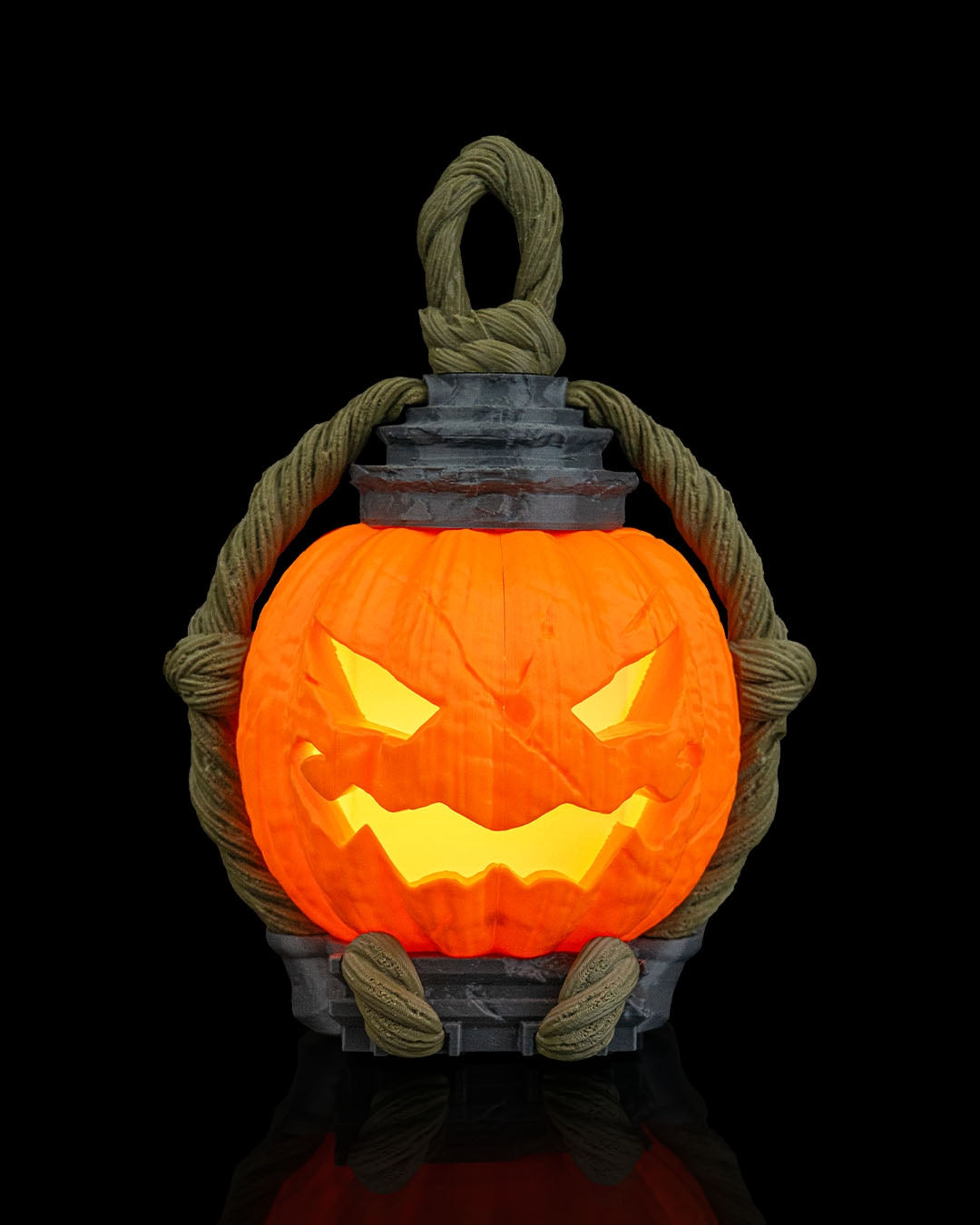 3D Printed Pumpkin Lantern – Portable Halloween Light