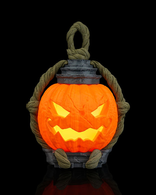 3D Printed Pumpkin Lantern – Portable Halloween Light