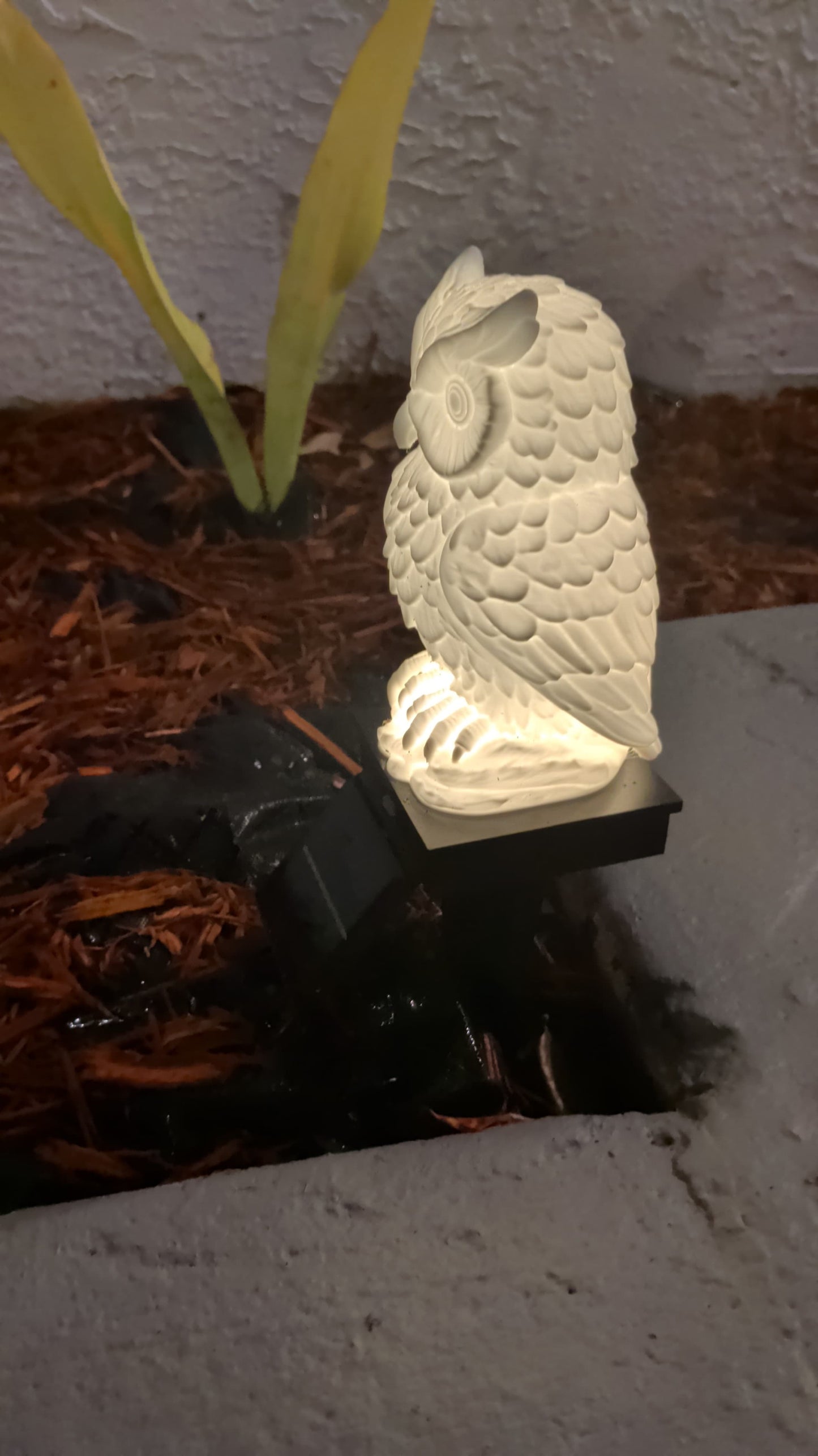 Solar Owl Garden Light, 3D Printed Owl Outdoor Decor, Waterproof LED Garden Lamp, Patio Yard Decoration, Eco Friendly Gift