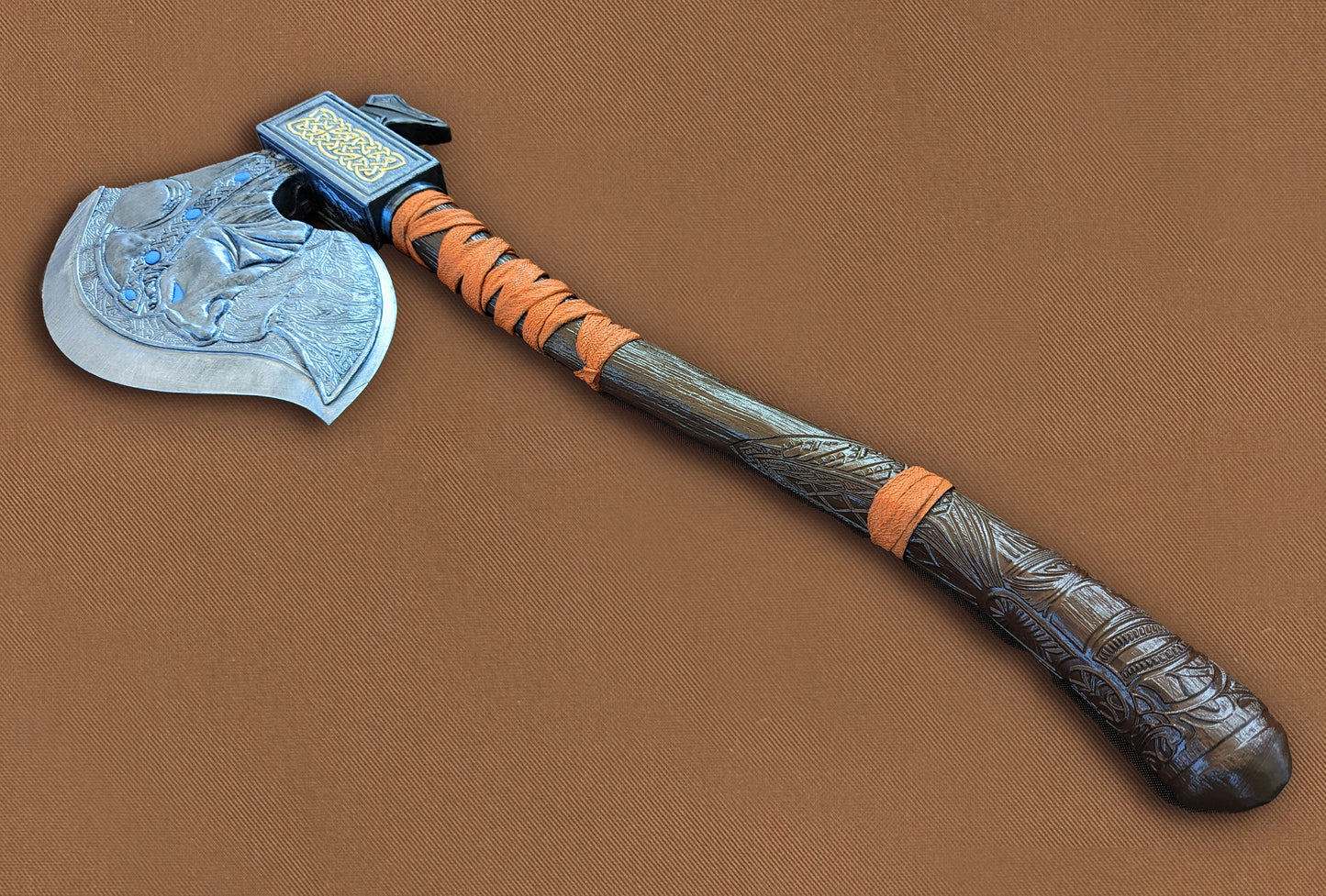 Replica of Viking Axe of the Wolf Clan for cosplay