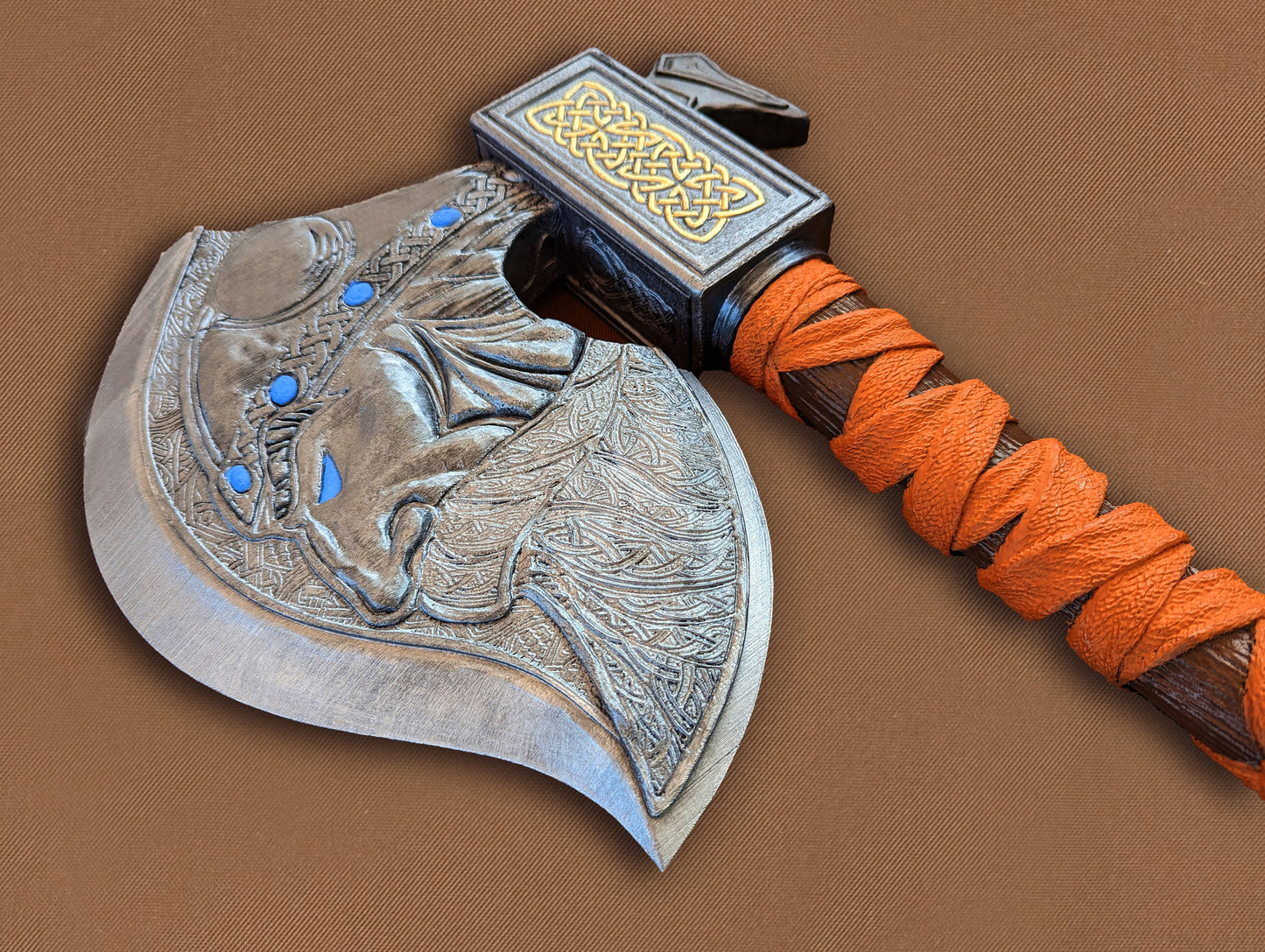 Replica of Viking Axe of the Wolf Clan for cosplay