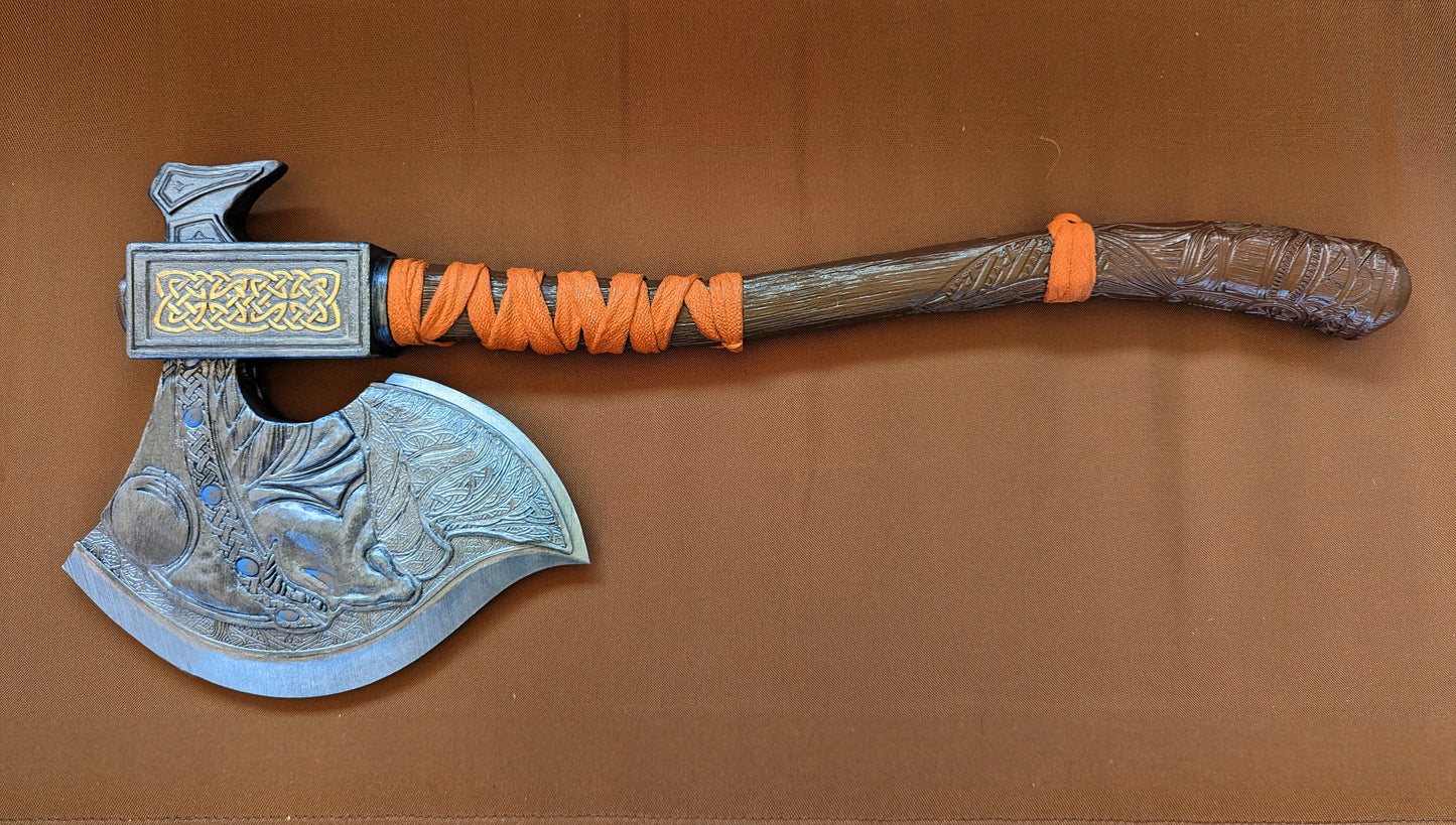 Replica of Viking Axe of the Wolf Clan for cosplay