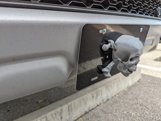 decorative skull front plate